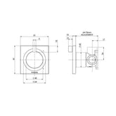 Phoenix Ortho Shower Mixer Matte Brushed Nickel
